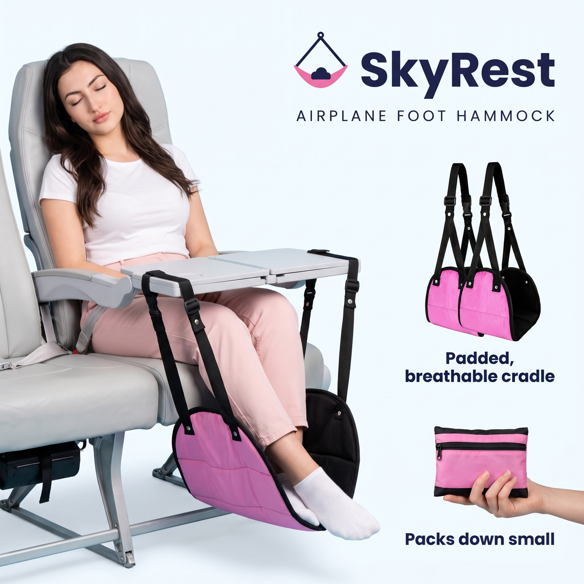 Skyrest™ Foot Hammock Travel Sleep Set
