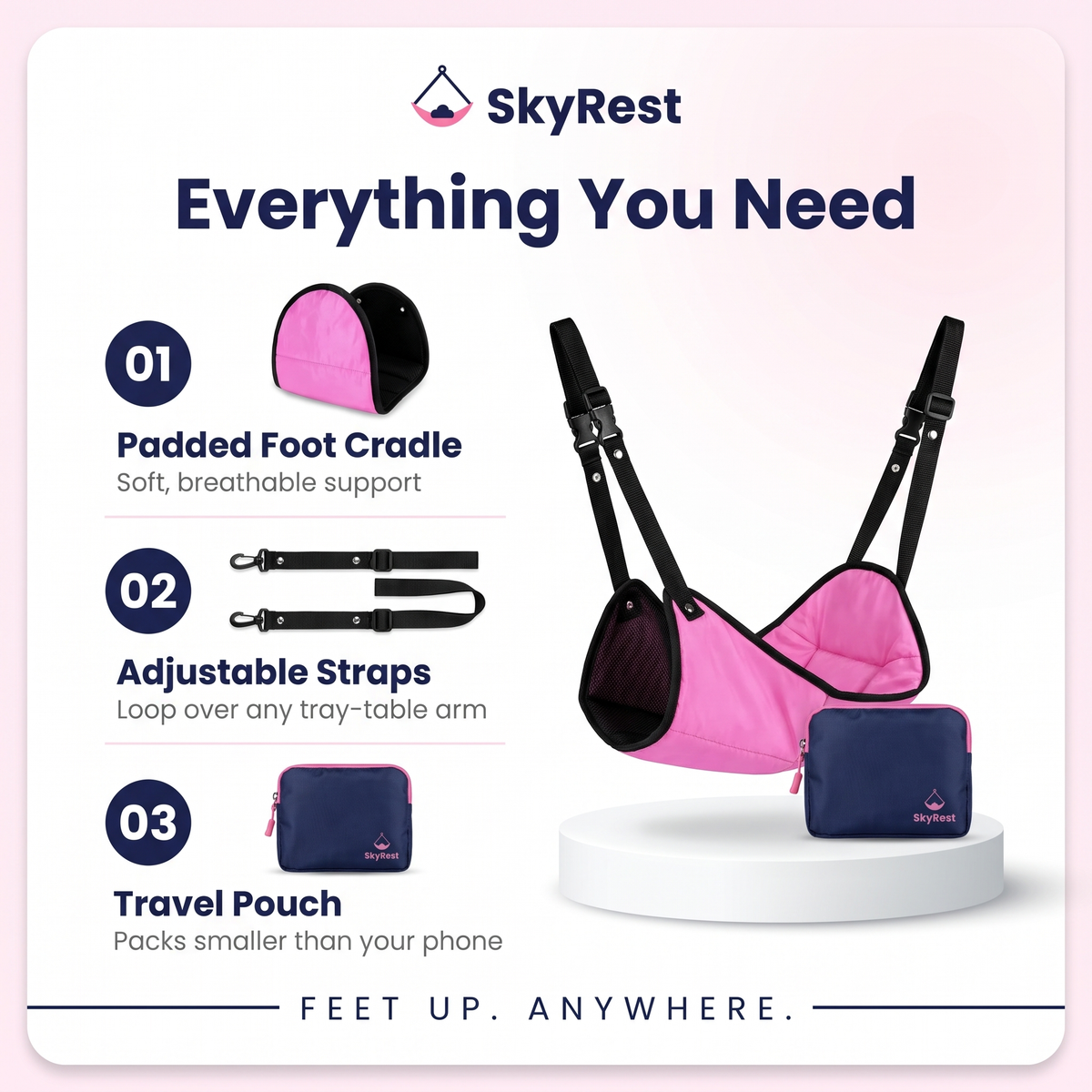 Skyrest™ Foot Hammock Travel Sleep Set