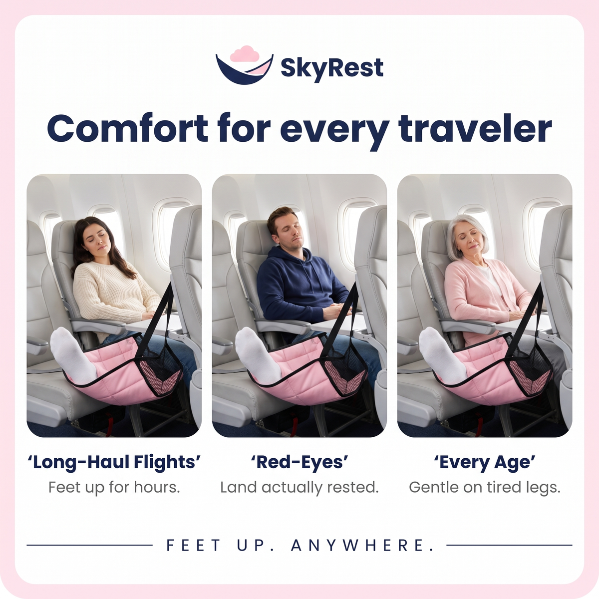 Skyrest™ Foot Hammock Travel Sleep Set