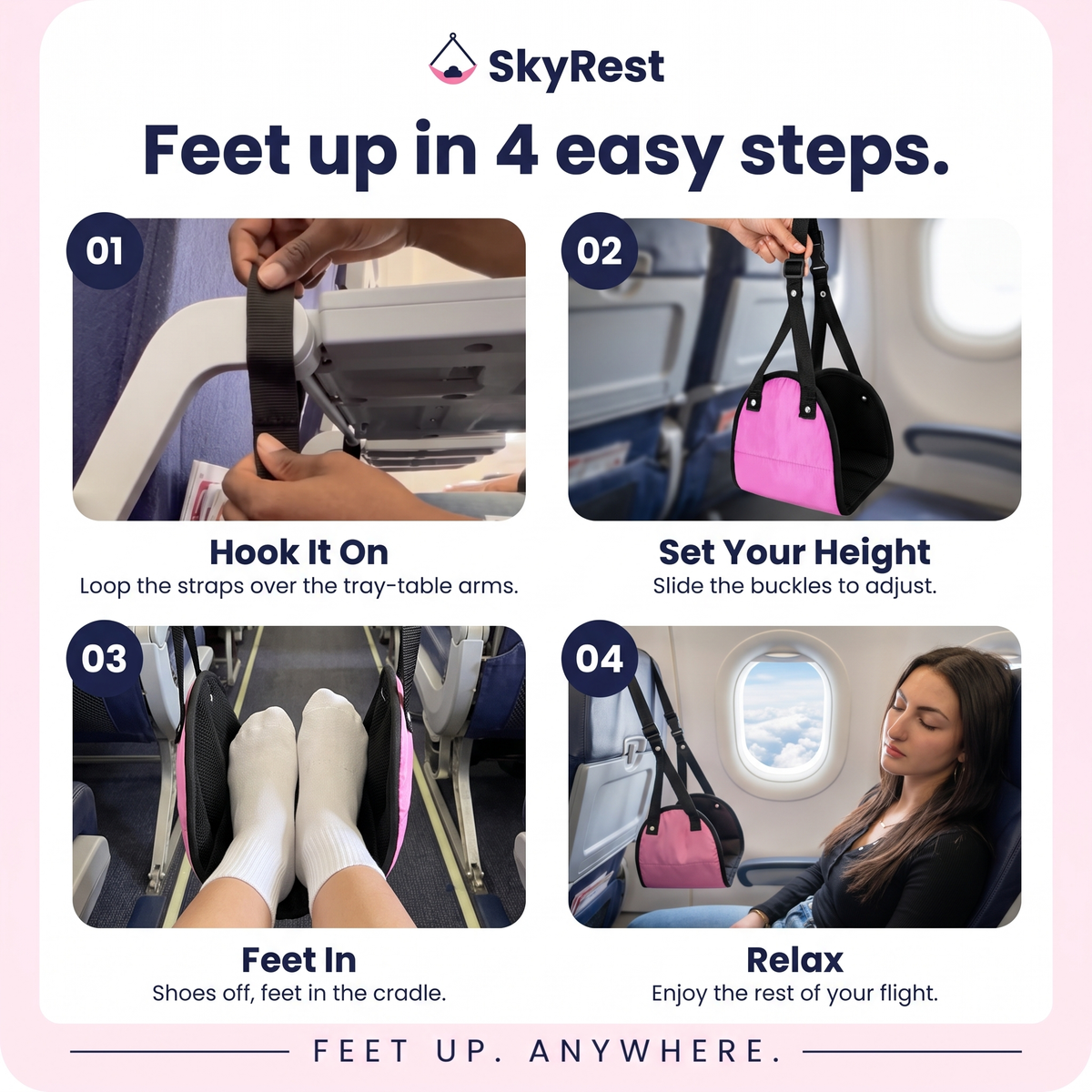 Skyrest™ Foot Hammock Travel Sleep Set